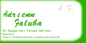 adrienn faluba business card